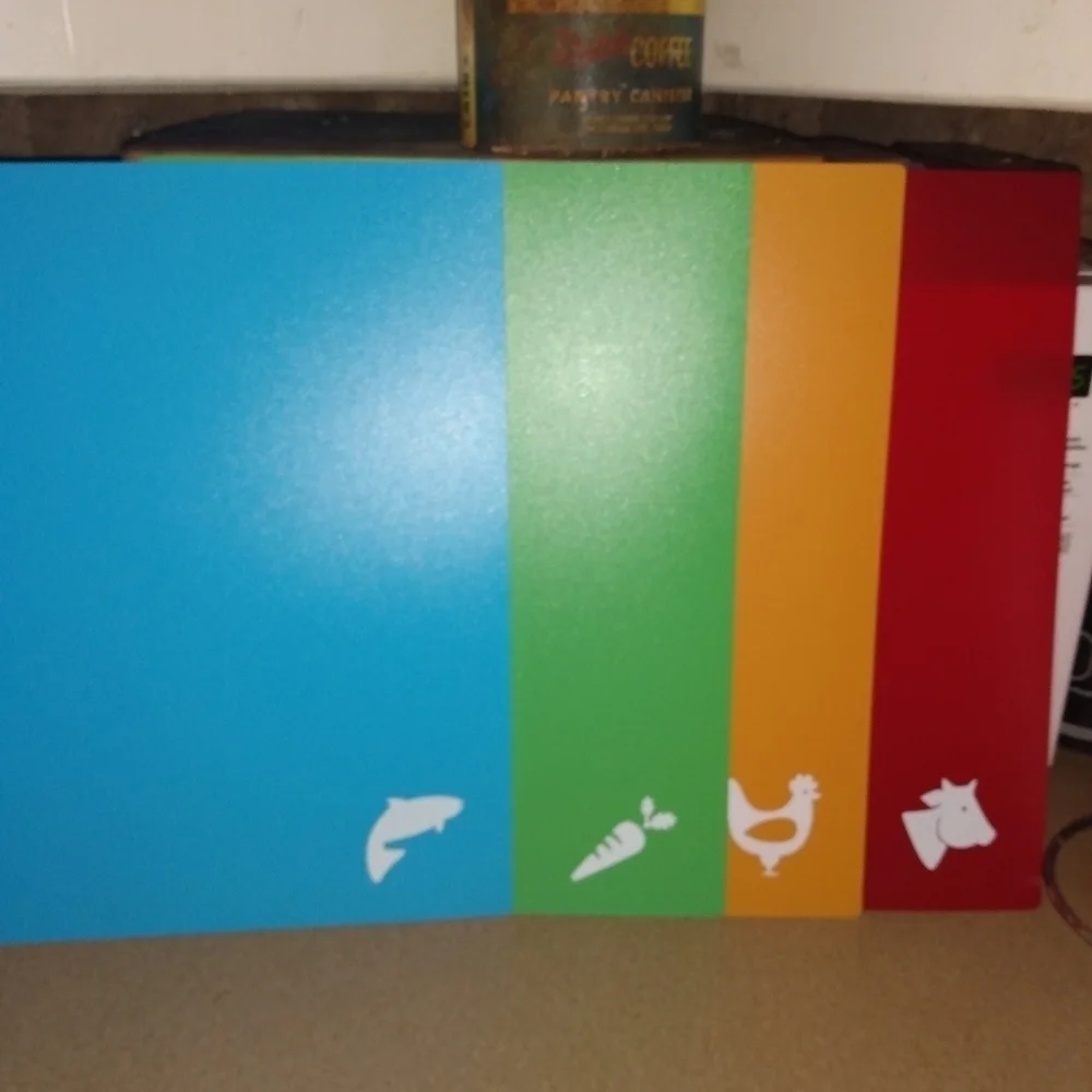 Set Of 4 Plastic Cutting Boards